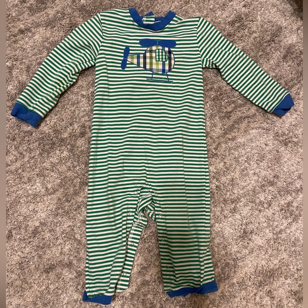 3T boy helicopter onesie